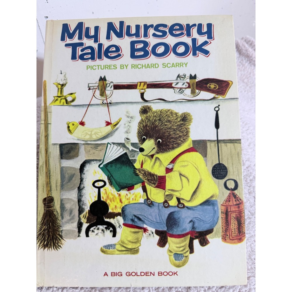 Vintage 1970 My Nursery Tale Book Richard Scarry Big Golden Book Hardcover